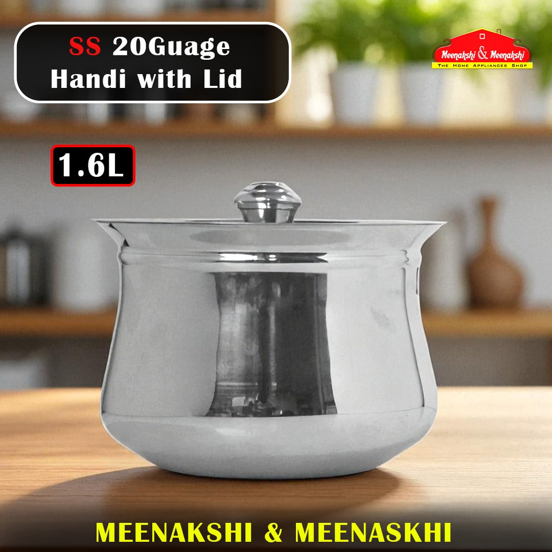SS 20Guage Handi with Lid 1.6L
