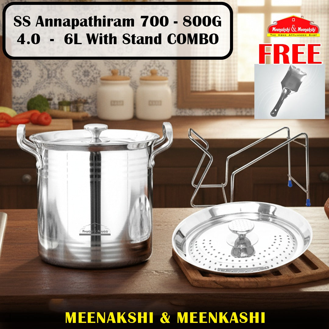 SS Annapathiram 4.0 700 - 800G 6L With Stand Combo
