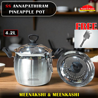SS ANNAPATHIRAM PINEAPPLE POT 4.2Ltr