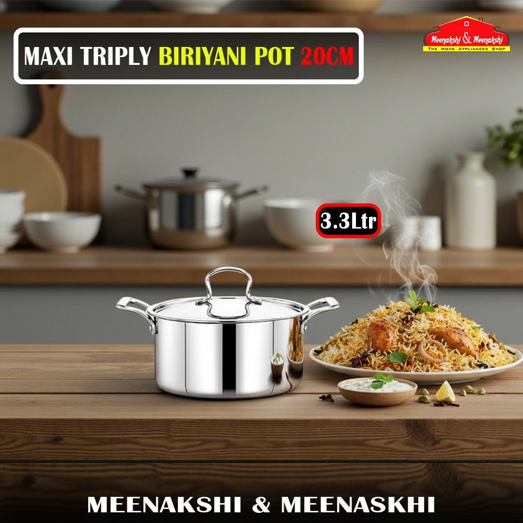 MAXI TRIPLY BIRIYANI POT 20CM/3.3L