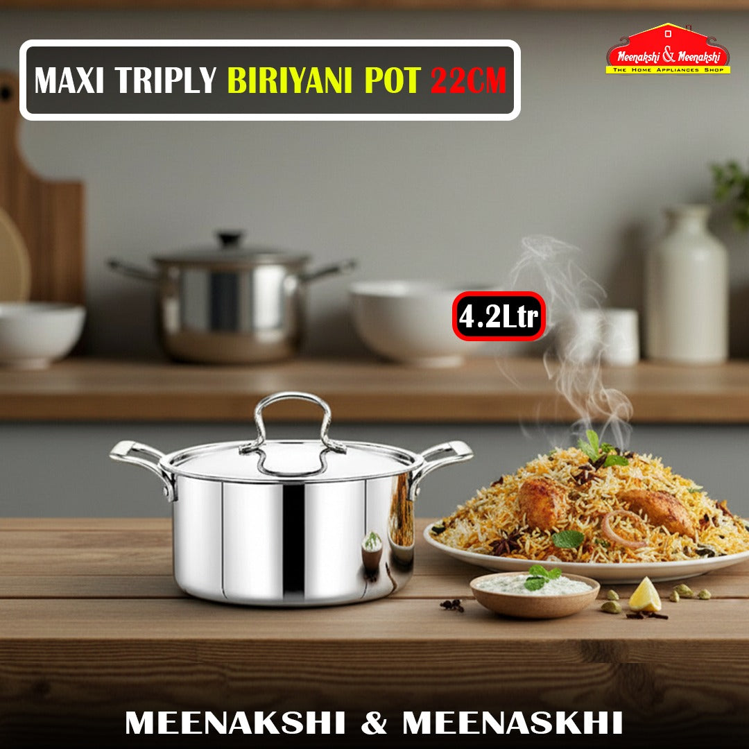 MAXI TRIPLY BIRIYANI POT 22CM/4.2L
