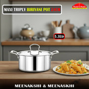 MAXI TRIPLY BIRIYANI POT 24CM/5.3L