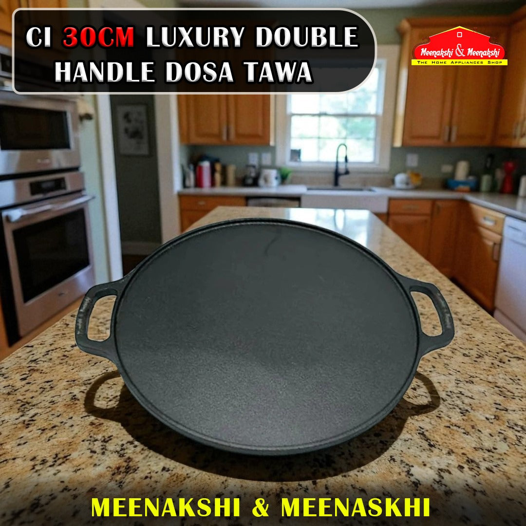 CI 30cm LUXURY DOUBLE HANDLE DOSA TAWA