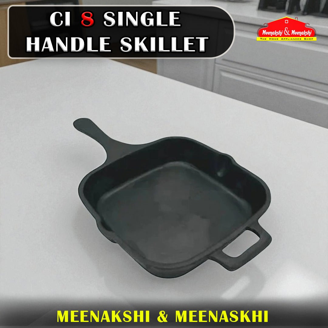 CI 8'' SINGLE HANDLE SKILLET