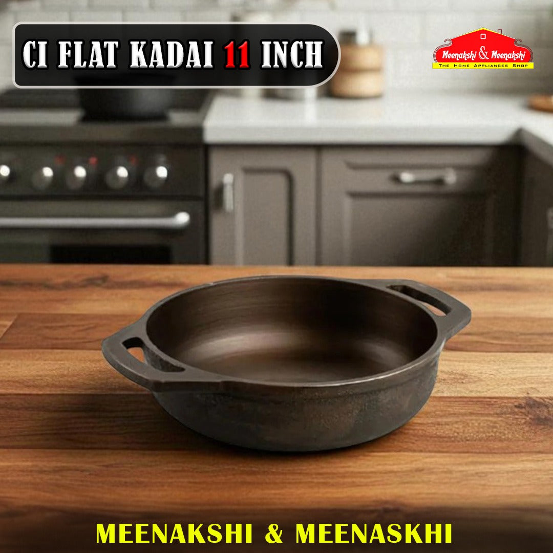 CI FLAT KADAI 11 INCH