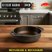 CI FLAT KADAI 11 INCH