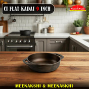 CI FLAT KADAI 9 INCH