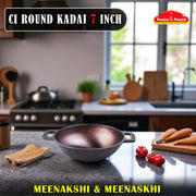 CI ROUND KADHAI 7 INCH
