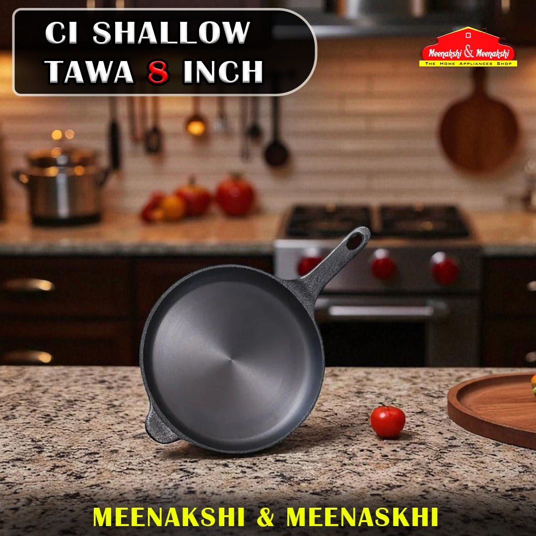 CI shallow Tawa 8 Inch
