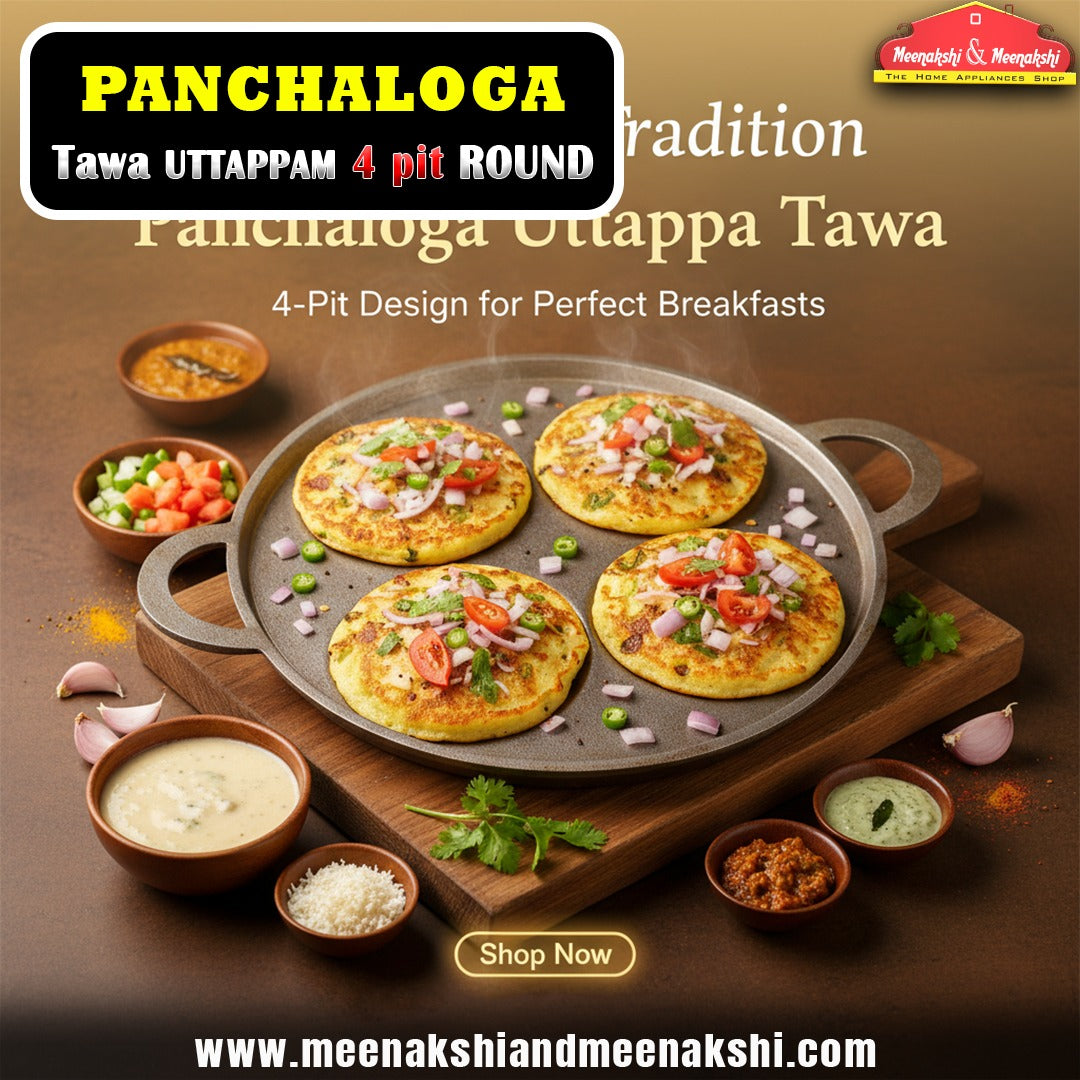Panchaloga Tawa Uttappam 4pit Round