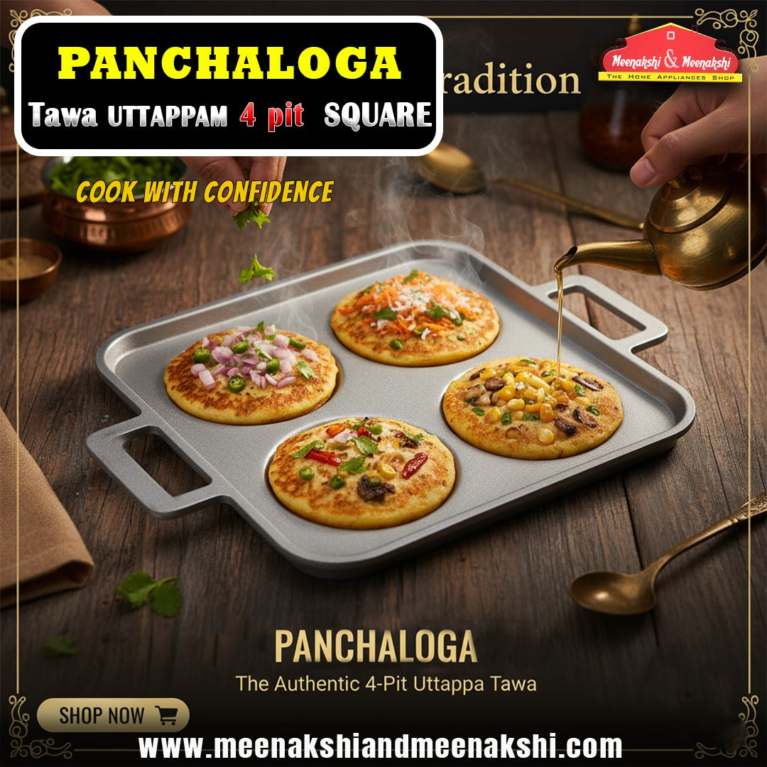 Panchaloga Tawa Uttappam 4pit Square