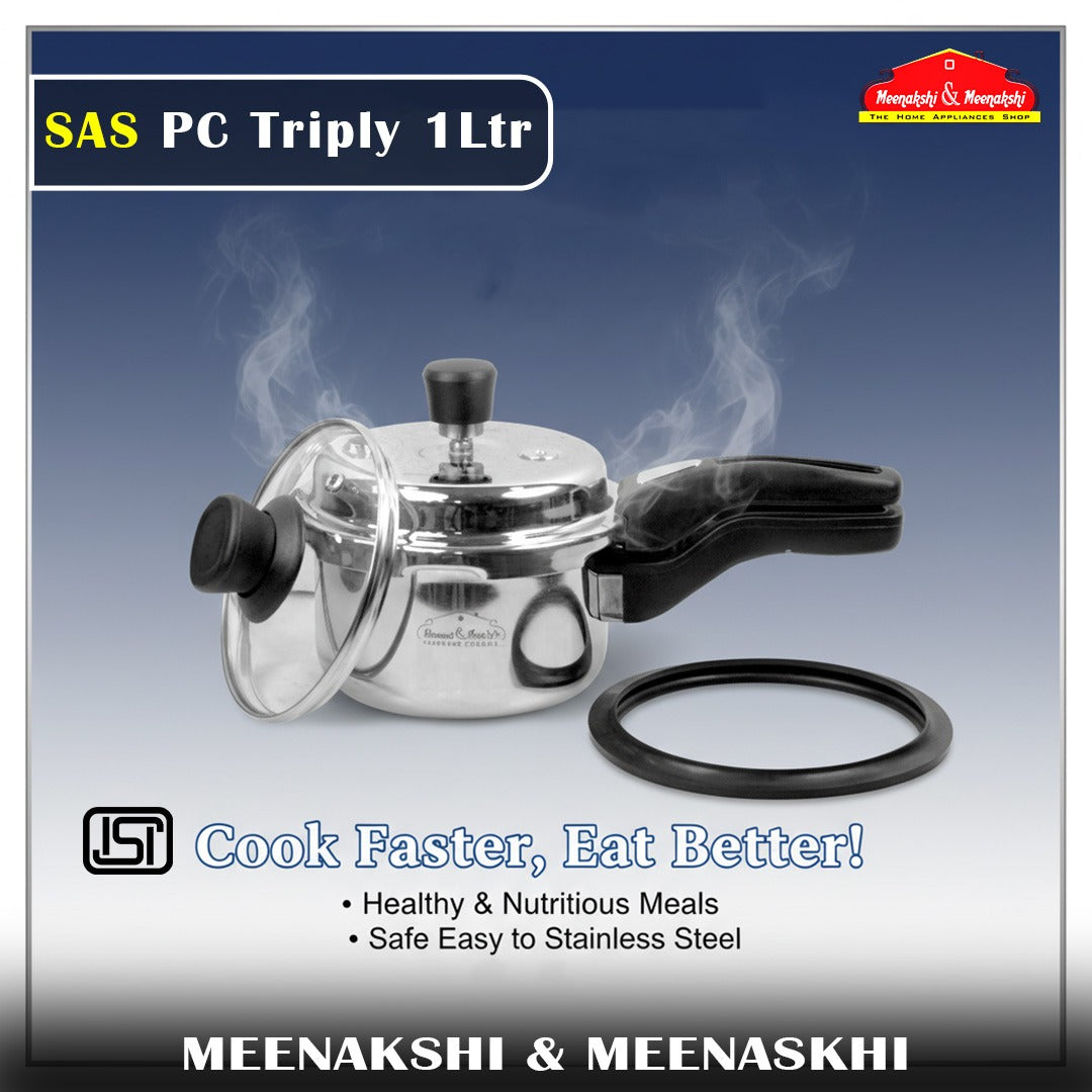 SAS PC Triply Cooker 1Ltr