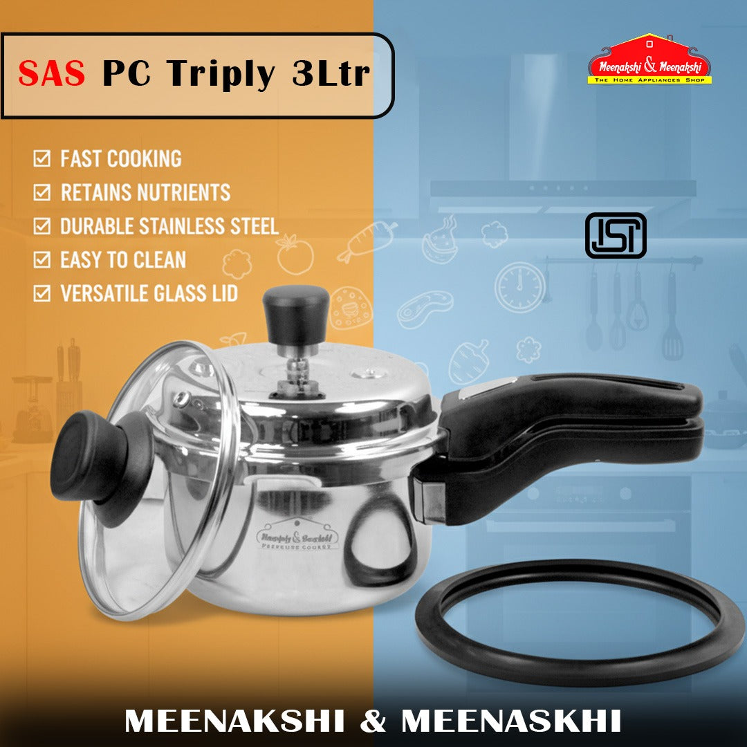 SAS PC Triply Cooker 3Ltr