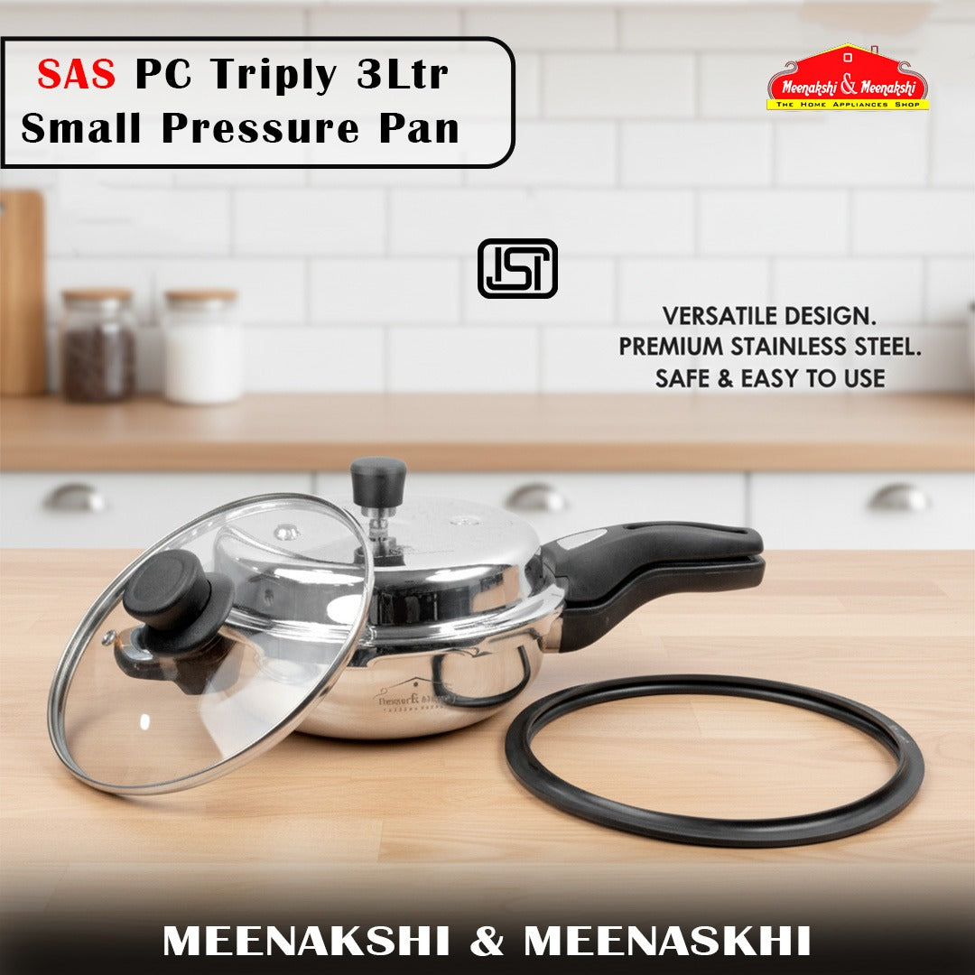  SAS PC Triply 3Ltr Small Pressure Pan