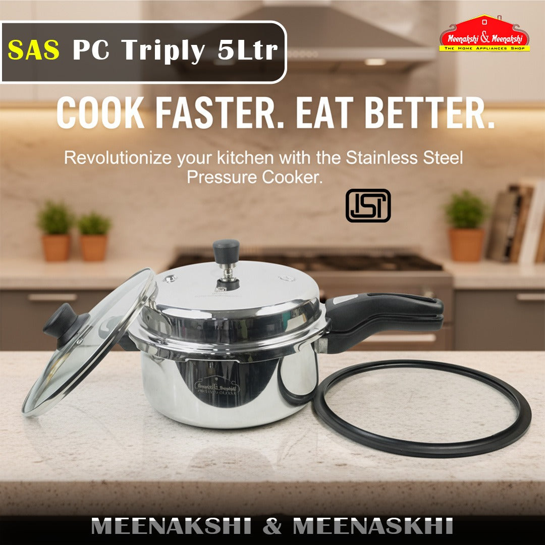 SAS PC Triply  Cooker 5Ltr